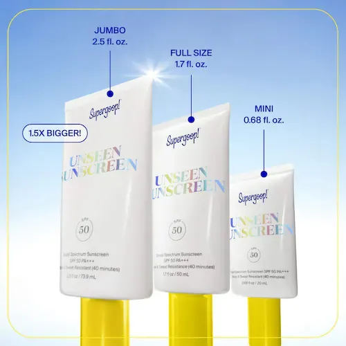Supergoop! Unseen Sunscreen Invisible Broad Spectrum SPF 50 PA +++