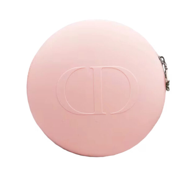 Dior Beauty Round Pink Silicone Pouch