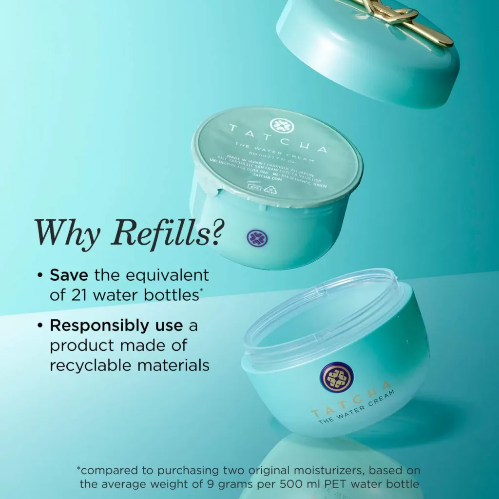 Tatcha The Water Cream Oil-Free Pore Minimizing Refillable Moisturizer