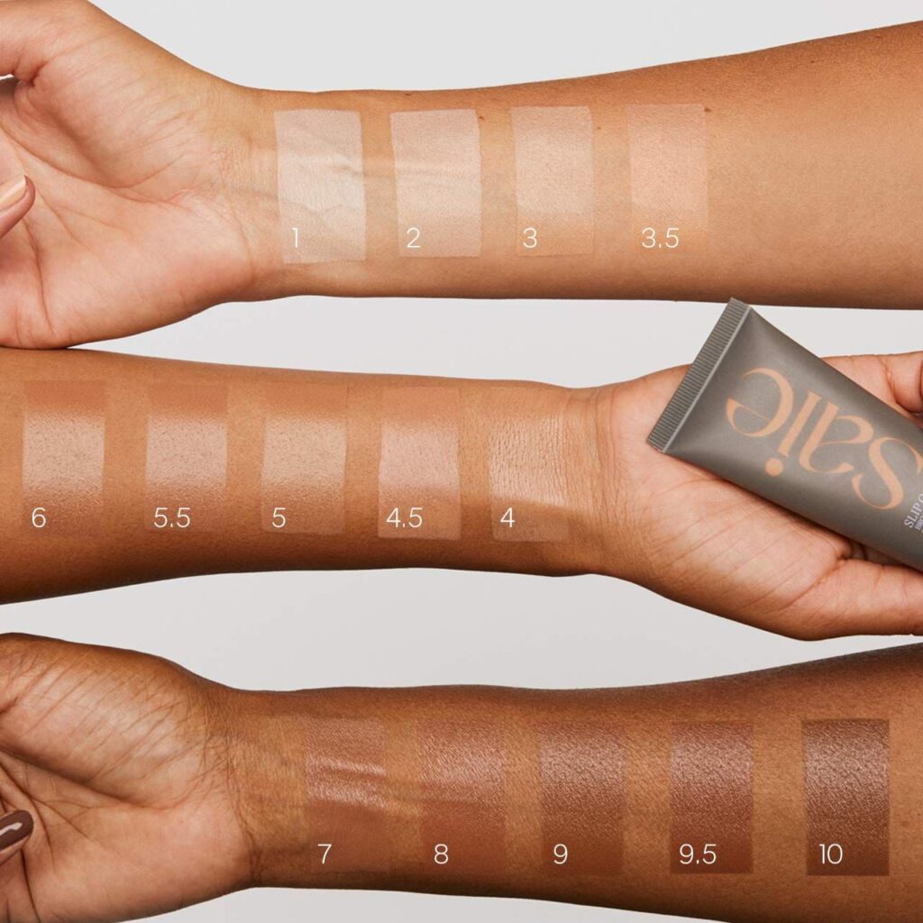 Saie Slip Tint – Lightweight Tinted Moisturizer with Mineral Zinc SPF 35 & Hyaluronic Acid