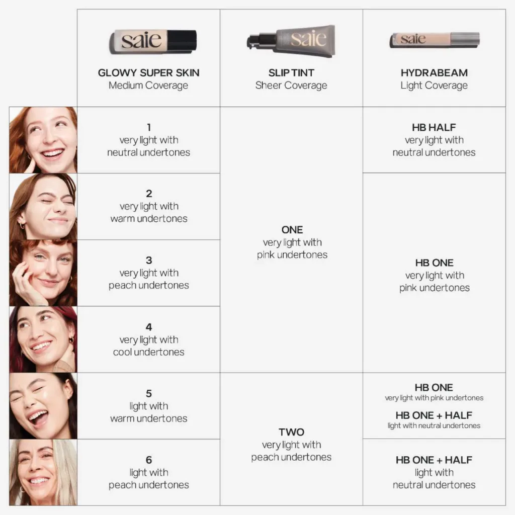 Saie Slip Tint – Lightweight Tinted Moisturizer with Mineral Zinc SPF 35 & Hyaluronic Acid