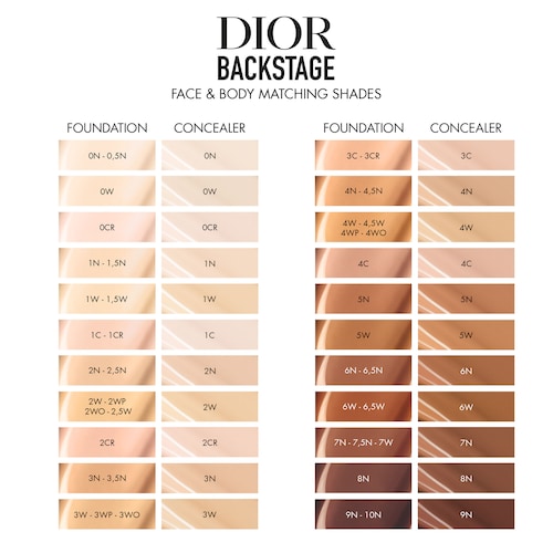 Dior Backstage Face & Body Foundation