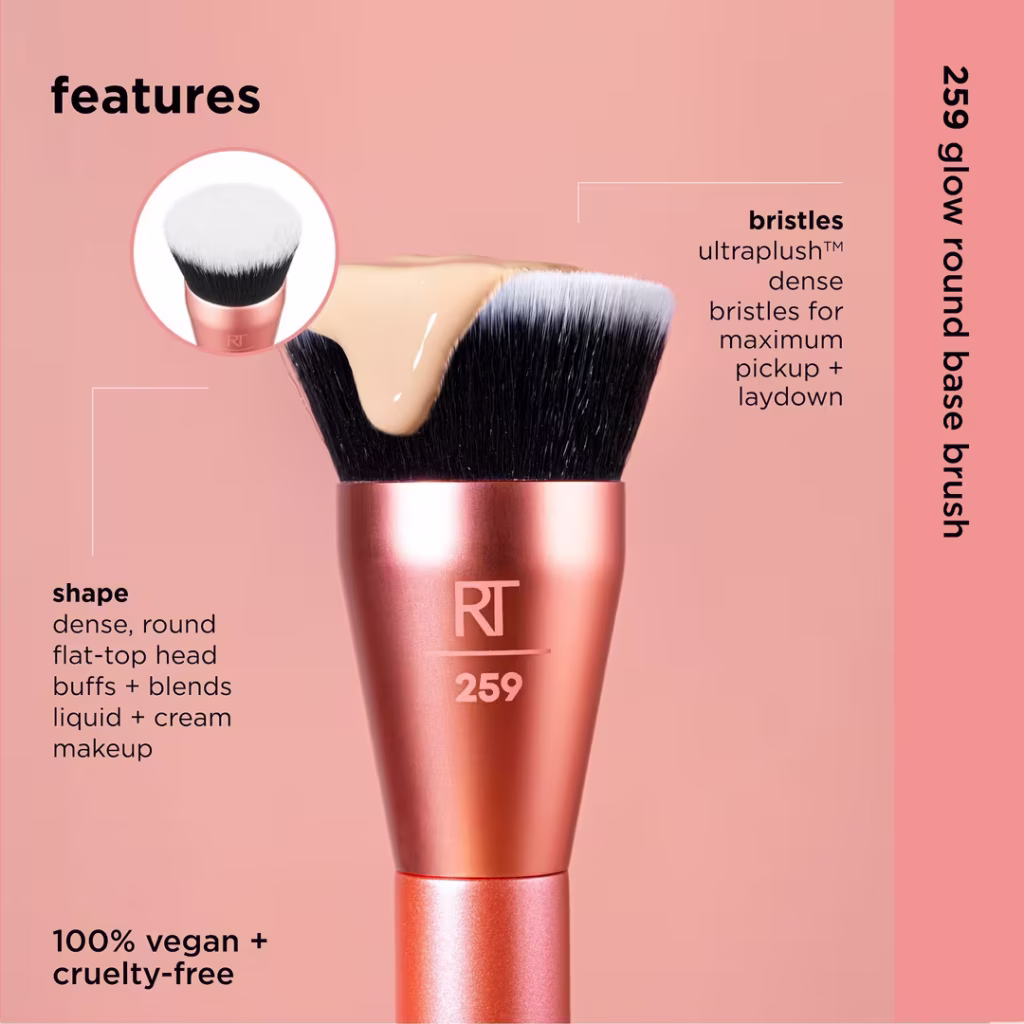 Real Techniques Glow Round Base Makeup Blending Brush