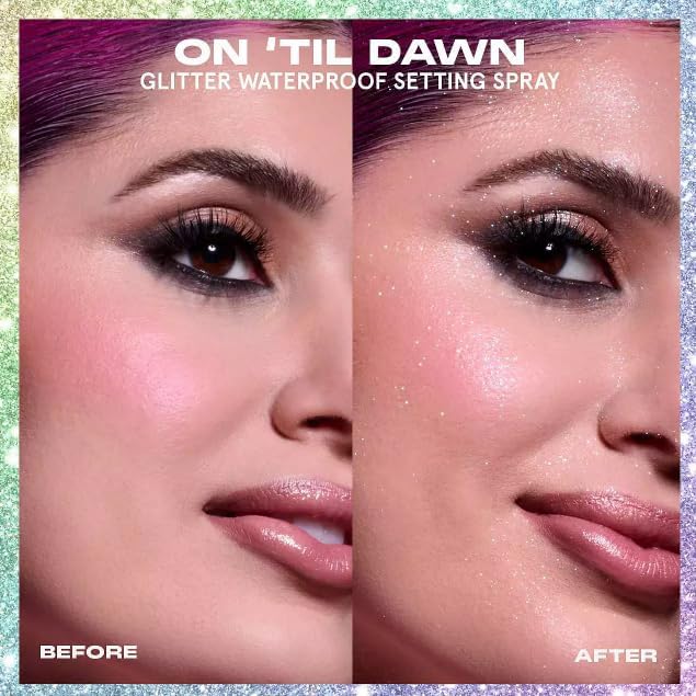 رذاذ تثبيت مقاوم للماء لامع One Size On ‘Til Dawn