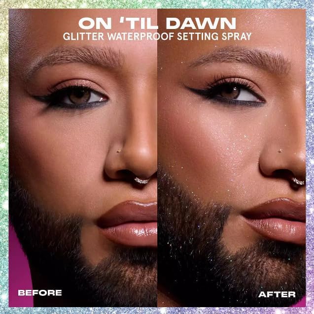 رذاذ تثبيت مقاوم للماء لامع One Size On ‘Til Dawn