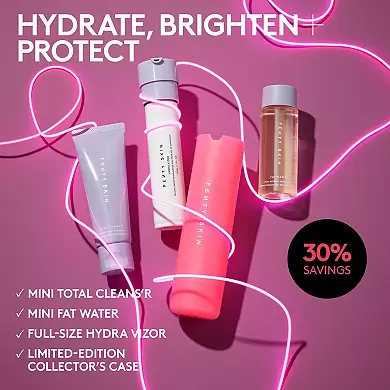 Fenty Beauty by Rihanna Skincare Lov’rs Cleanser, Toner, SPF Moisturizer + Collector’s Case