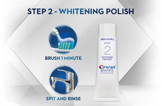 Crest 3D White Brilliance 2 Step Toothpaste