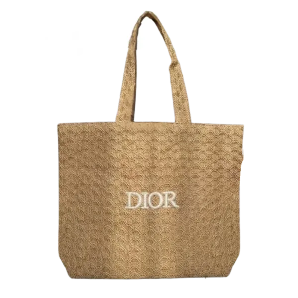 Dior Beauty 2025 Rattan Tote Bag – Beige