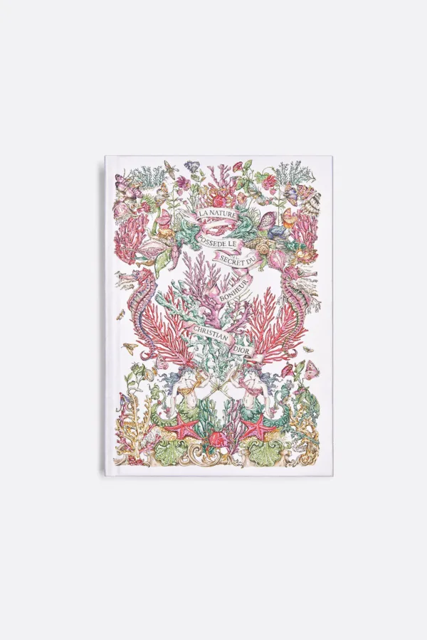 Dior Notebook White Cover with Multicolor Dior Cabinet de la Mer Motif