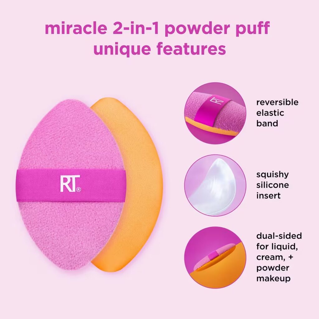 Real Techniques Miracle 2-In-1 Dual Sided Powder Puff