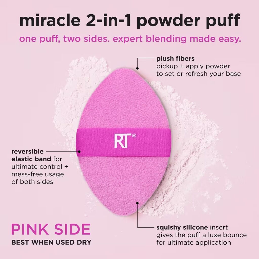 Real Techniques Miracle 2-In-1 Dual Sided Powder Puff