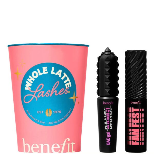 Benefit Whole Latte Lashes Mini Badgal Bang! Volumising and Fan Fest Fanning Mascara Duo