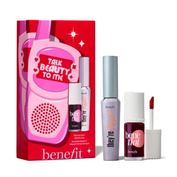 Benefit Cosmetics Talk Beauty to Me 2-Piece Lip & Cheek Tint + Mascara Gift Set