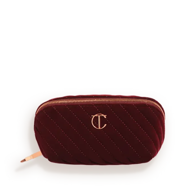 Charlotte Tilbury Organizer Velvet Makeup Bag