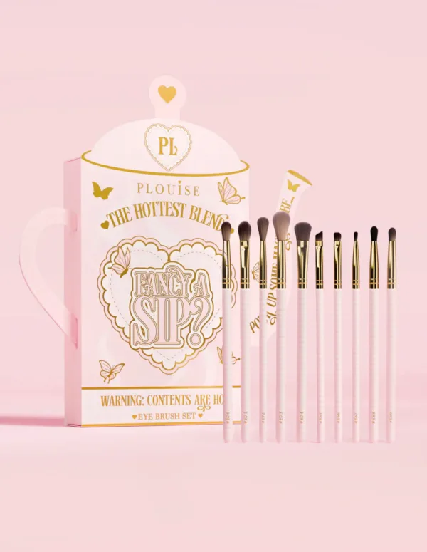 P.Louise Fancy A Sip 10-Piece Eye Brush Set