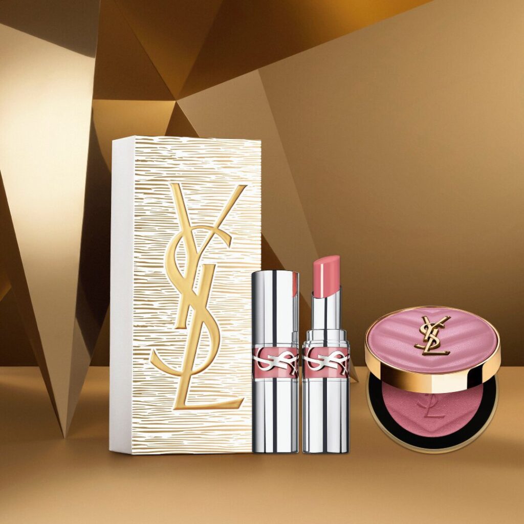 مجموعة هدايا ايف سان لوران YSL Make Me Blush و YSL Loveshine لعيد الميلاد