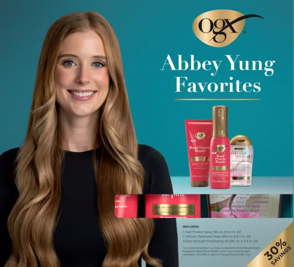 Ogx Beauty Abbey Yung Favorites Hair Repair & Protection Set, 3 Items