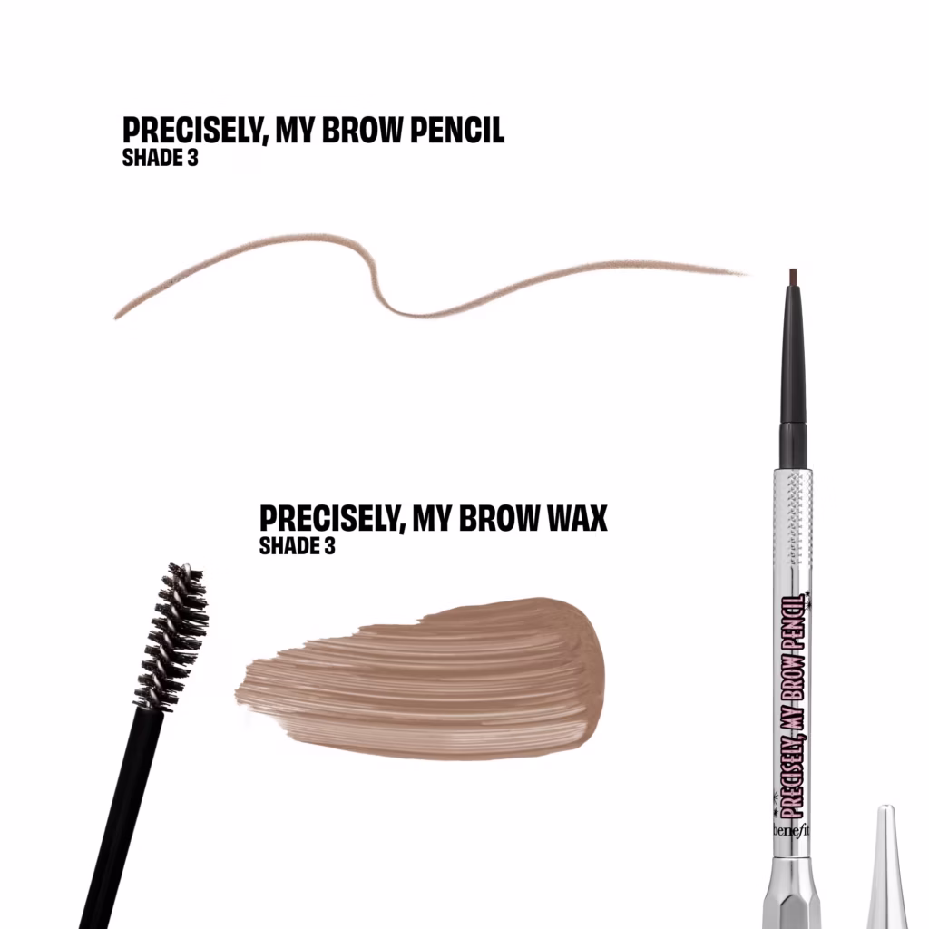 مجموعة Benefit Cosmetics Precisely My Brow Pack – قلم حواجب وواكس مزدوج