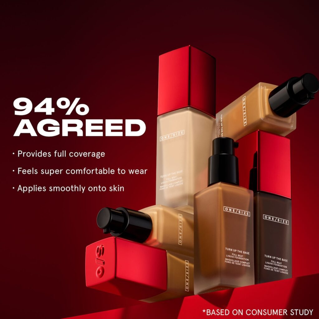 One Size Turn Up the Base Full Beat Waterproof Liquid Foundation