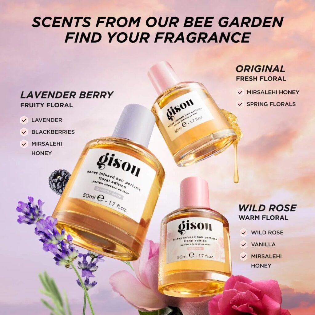 عطر شعر جيسو المصنوع من العسل مع الورد البري