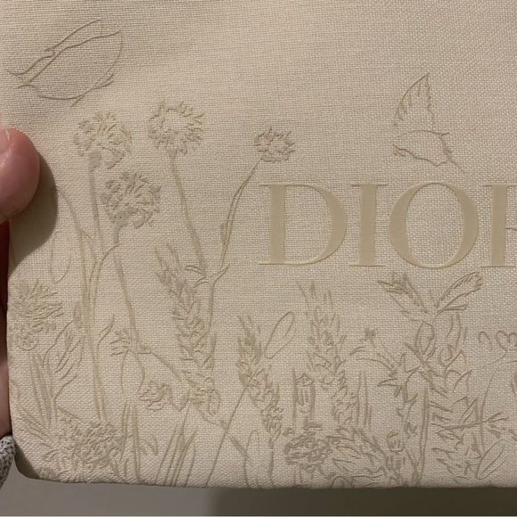 Dior Floral and Butterfly Pouch