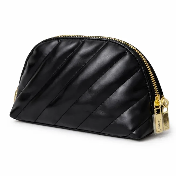 YSL Beauty Black-Gold Cosmetic Bag