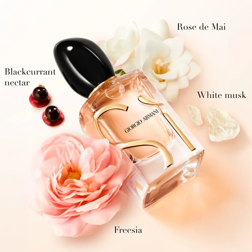 Armani Beauty Sì Eau de Parfum with Vanilla & Blackcurrant and Rose
