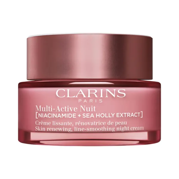 Clarins Multi-Active Night Moisturizer for Lines, Pores, Glow with Niacinamide