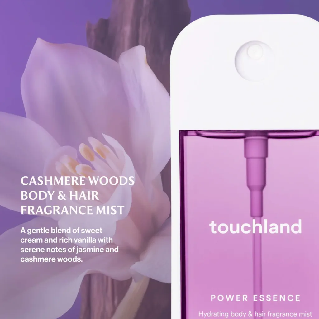 Touchland Cashmere Woods Power Essence Body & Hair Fragrance Mist