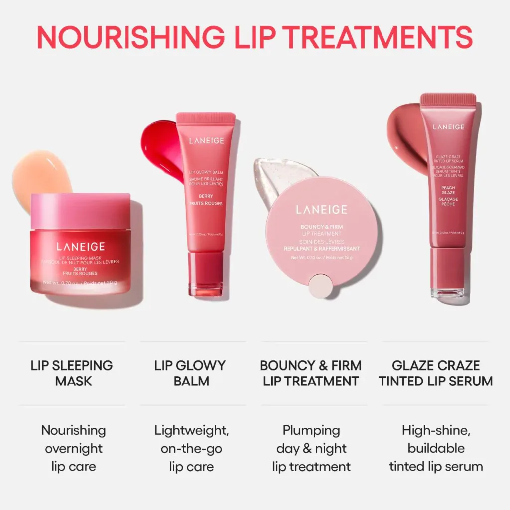 علاج سيروم الشفاه الملون LANEIGE Glaze Craze Tinted Polypeptide Lip Serum