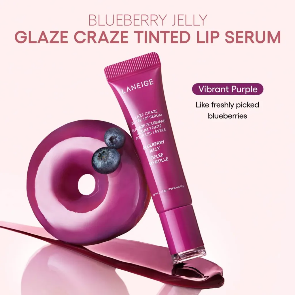 علاج سيروم الشفاه الملون LANEIGE Glaze Craze Tinted Polypeptide Lip Serum
