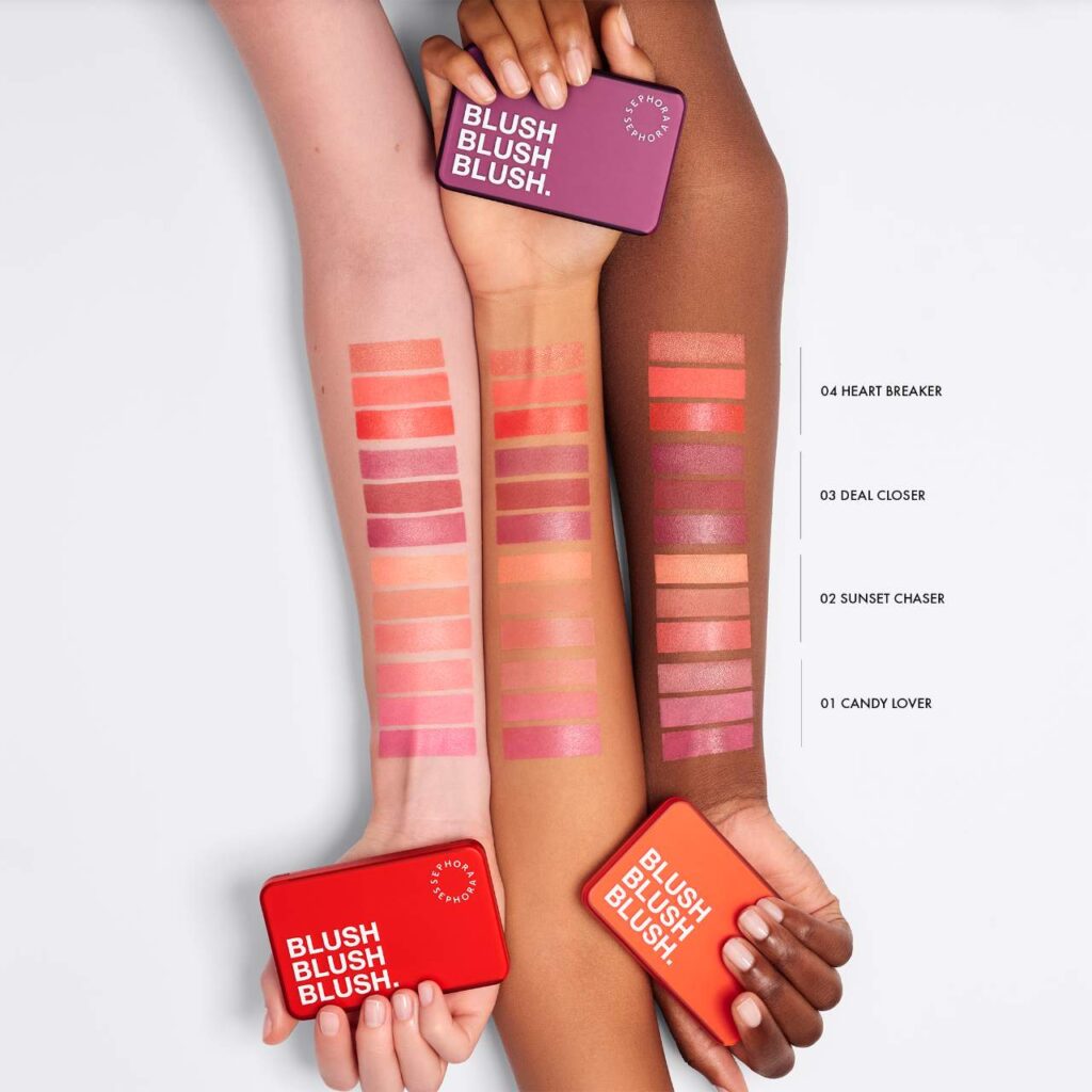 مجموعة SEPHORA COLLECTION Blush Blush Blush. لوحة كريمة وبودرة