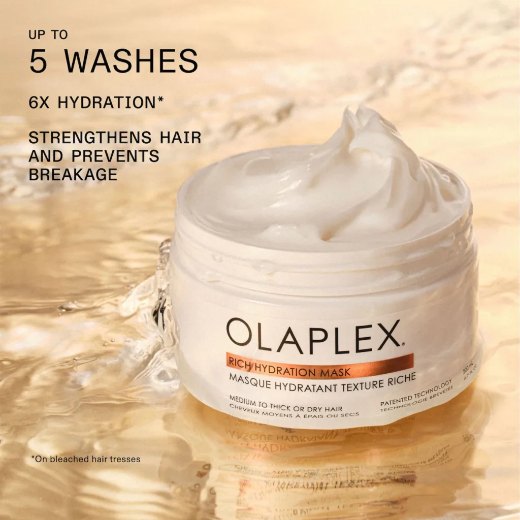 Olaplex Rich Moisture Hydration and Anti-Frizz Hair Mask for Dry or Medium to Thick Hair