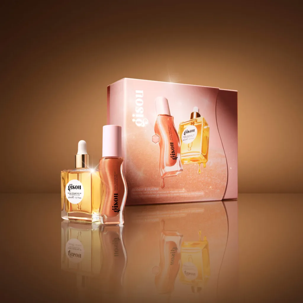 Gisou Glossy & Glazed Hair & Lip Oil Gift Set