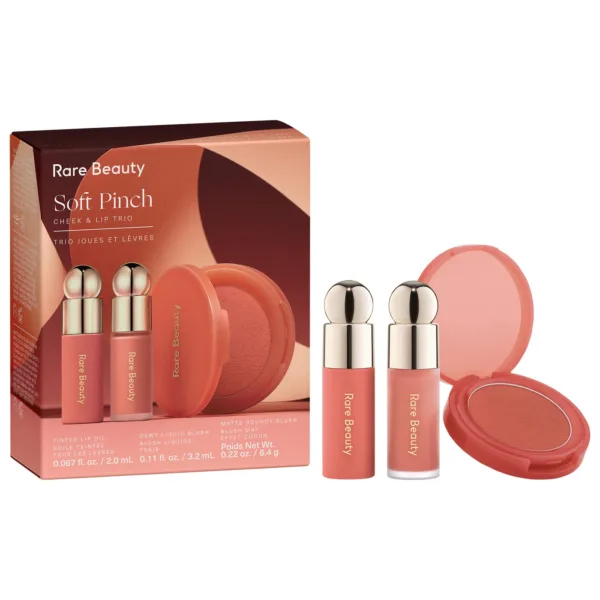 Rare Beauty by Selena Gomez  Soft Pinch Cheek & Lip Trio Makeup Gift Set
