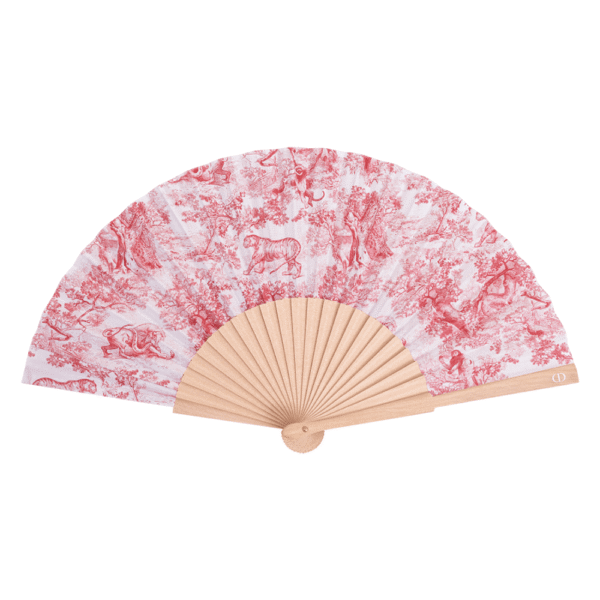 Dior Pink and Cream Folding Fan