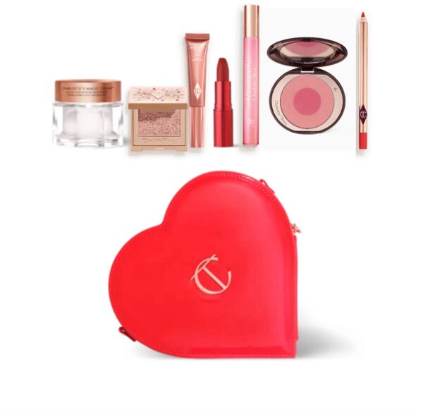 CHARLOTTE’S MYSTERY L.O.V.E LOOK 7 BEAUTY ICONS & A FREE HEART MAKEUP BAG