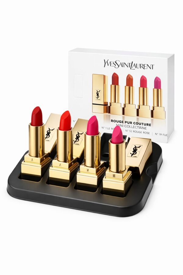 Yves Saint Laurent YSL Mini Rouge Pur Couture Lipstick 4pc Gift Set