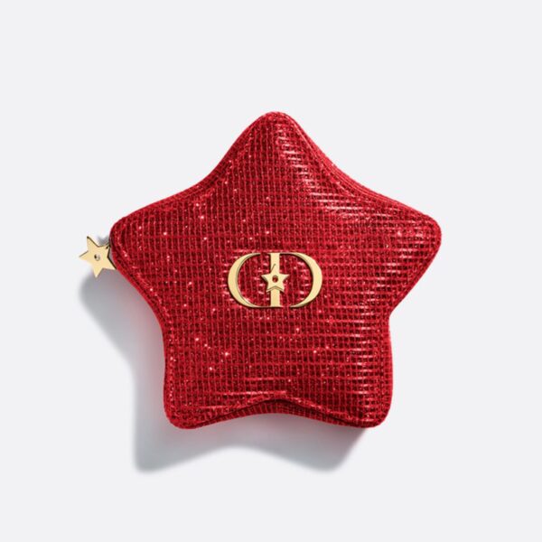 DIOR Holiday Limited Edition Star-shaped Red Pouch