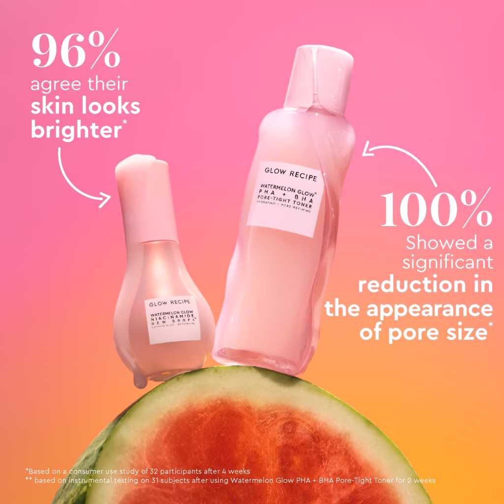 Glow Recipe Watermelon Glow Dewy Skin Routine