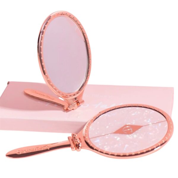 Charlotte Tilbury Pillow Talk Foldable Rose Gold Handheld Stand Mirror