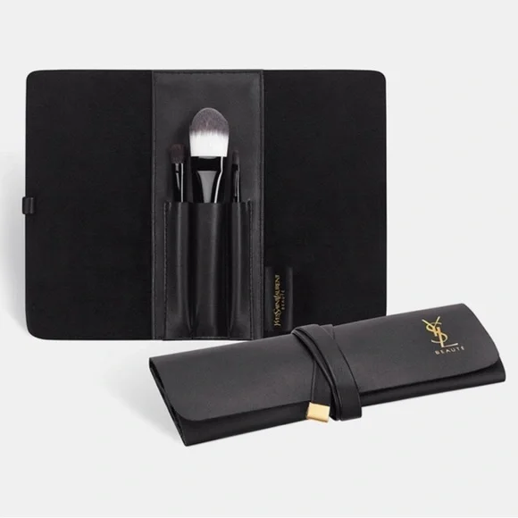 Yves Saint Laurent YSL Travel Size 3-Piece Brush Set with Carrying Case