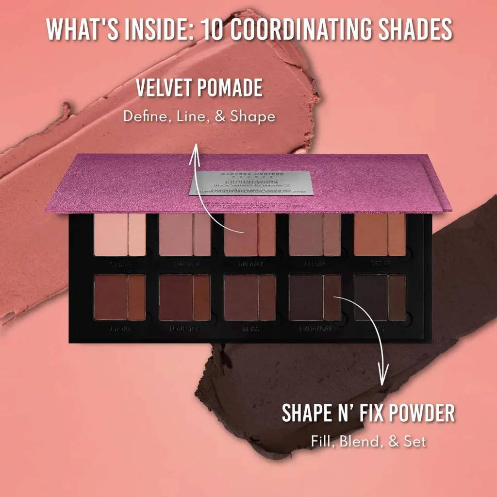 Danessa Myricks Beauty Groundwork: Blooming Romance – Palette For Eyes, Brows, Face & Lips