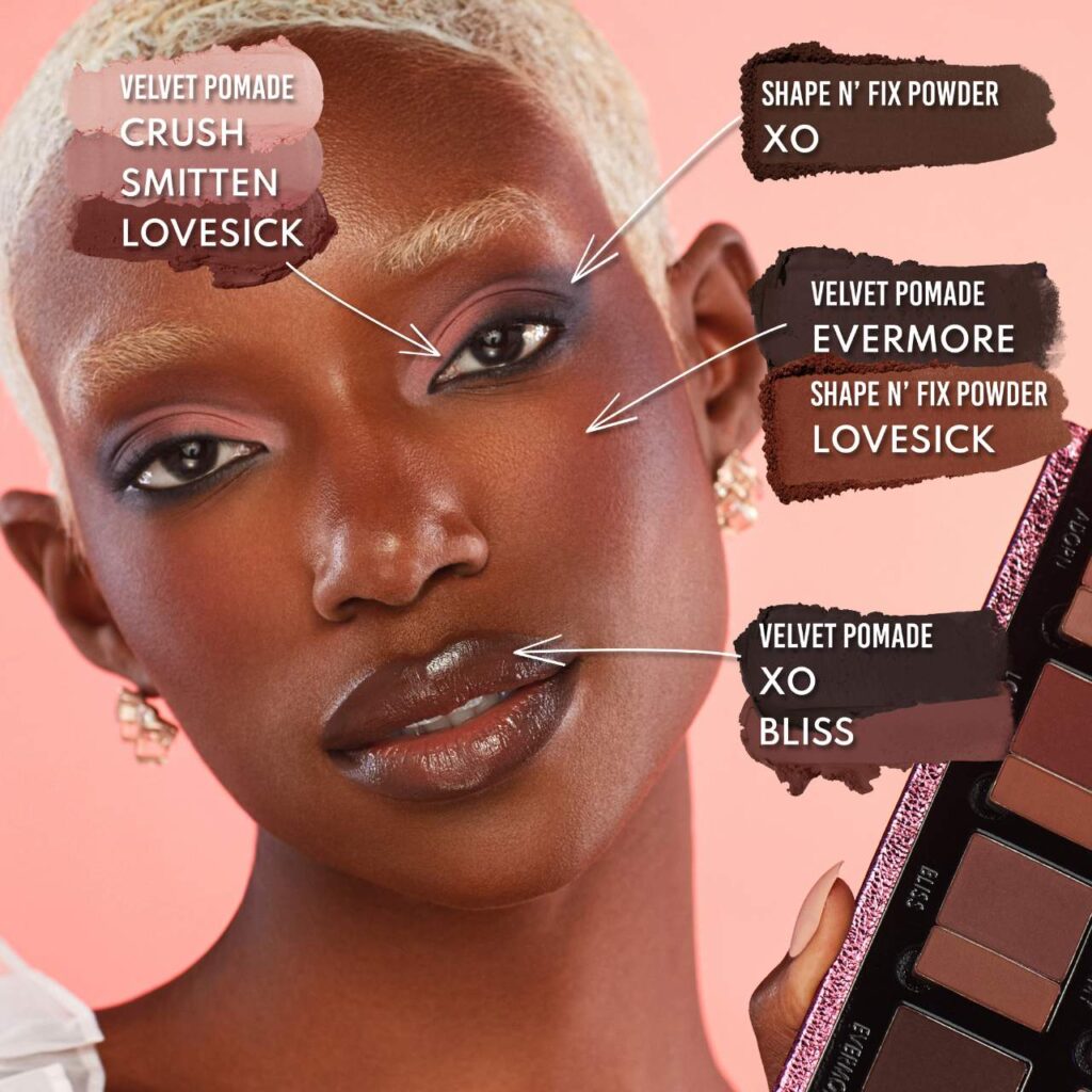 Danessa Myricks Beauty Groundwork: Blooming Romance – Palette For Eyes, Brows, Face & Lips