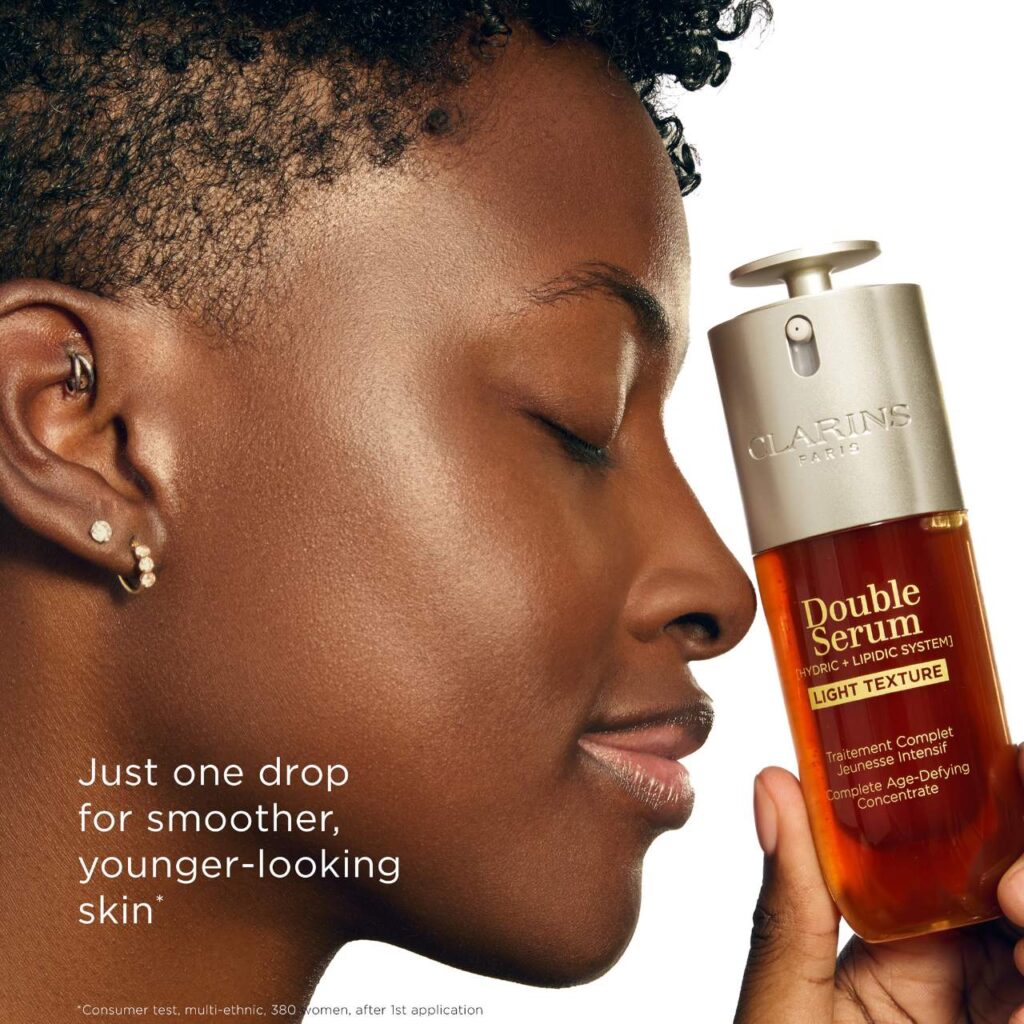 Clarins DOUBLE SERUM® Light Texture To Firm, Boost Radiance & Refine Pores