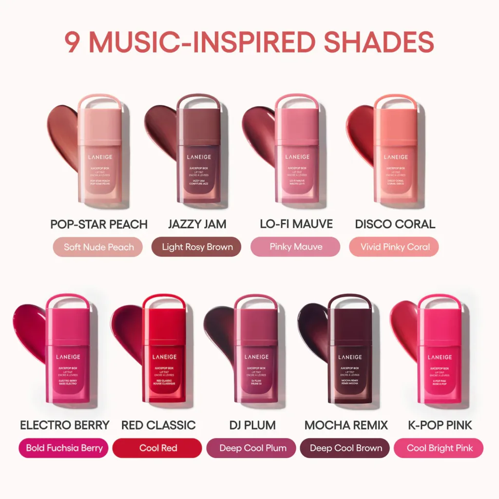 LANEIGE JuicePop Box Lip Oil Stain 12HR Hydrating Tint