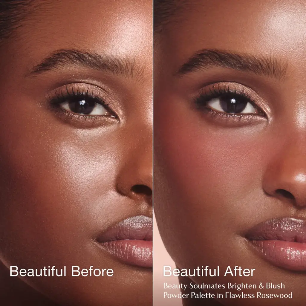 Charlotte Tilbury Pillow Talk Beauty Soulmates Brighten & Blush Powder Palette
