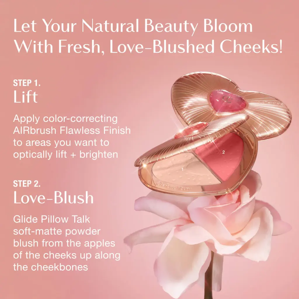 Charlotte Tilbury Pillow Talk Beauty Soulmates Brighten & Blush Powder Palette