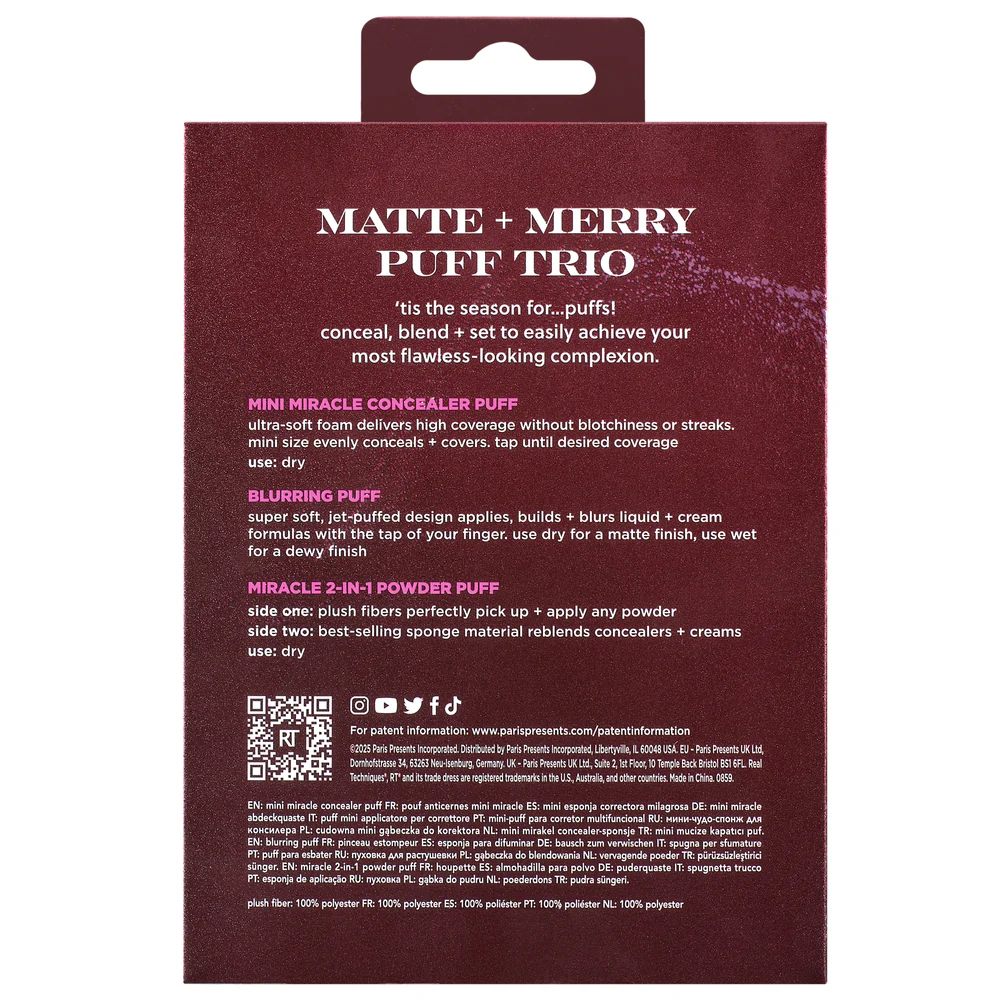 Real Techniques Matte + Merry Puff Trio