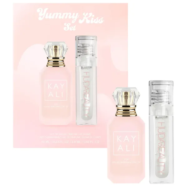 KAYALI – YUMMY KISS SET – Yum Marshmallow + Faux Filler Gloss Glassy